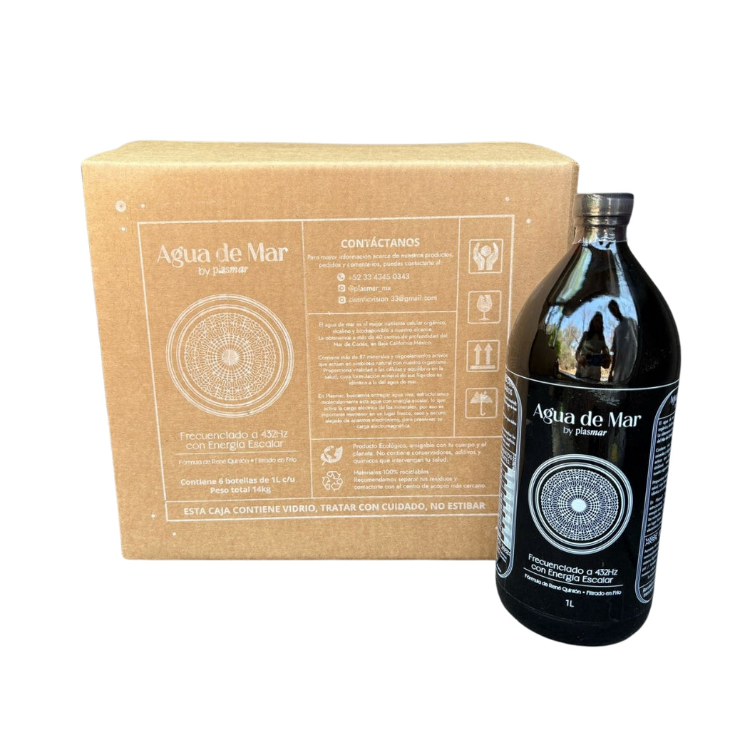 Caja de Agua de Mar (6 Botellas) – Precio Exclusivo para Afiliados que Inspiran